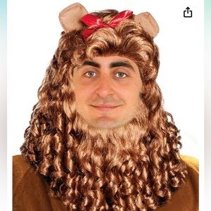 Cowardly Lion Halloween Wig and Lion Tail